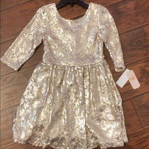 brand new gold dress